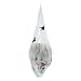Halloween Haunters Hanging Life-Size Human Skull Inside Cocoon Spider Web Prop Decoration - Flashing Evil Red LED Eyes Light-Up - Spooky Human Skeleton Head - Haunted House Entryway Party Display