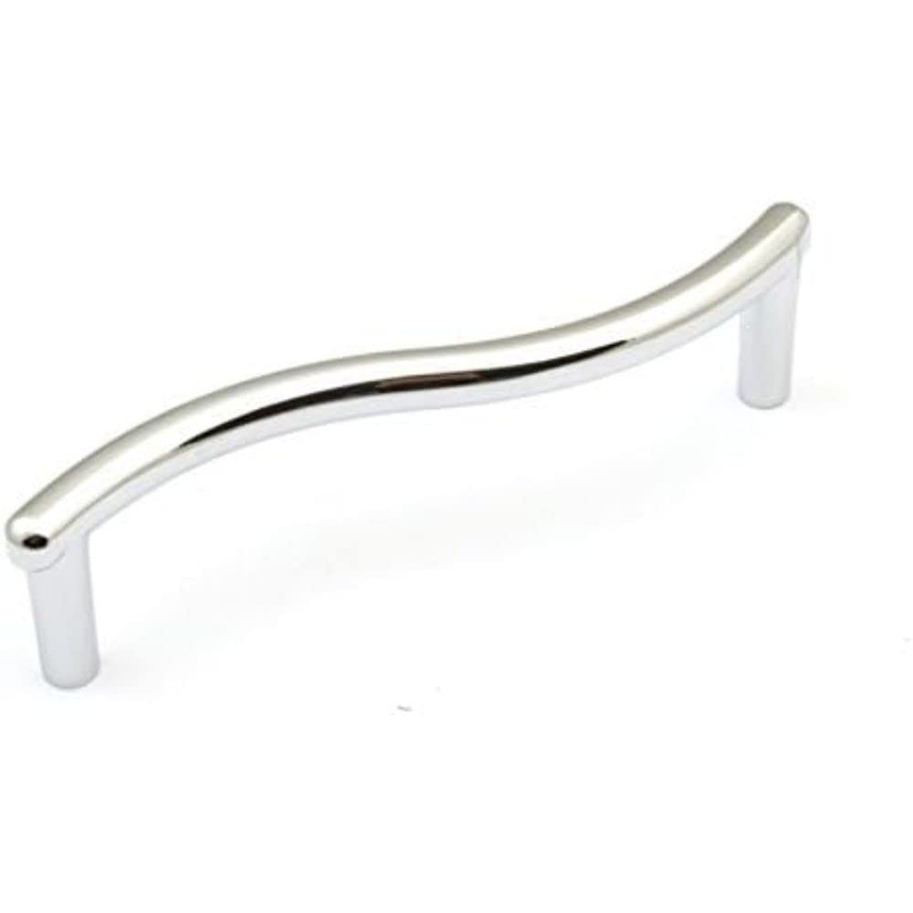 Merriway BH06163 (4 Pcs) Cupboard Cabinet Handle Pull S-Style, 96mm Bright Chrome - Pack of 4 Pieces