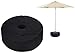 Canopy Patio Beach Round Umbrella, tent Base Weightbag, Banner Cross Base Weight sand Bag DURABLE 18'' black