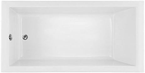 Designer Lacey 60" W X 30" D Bath Tub with Whirlpool System Color: White