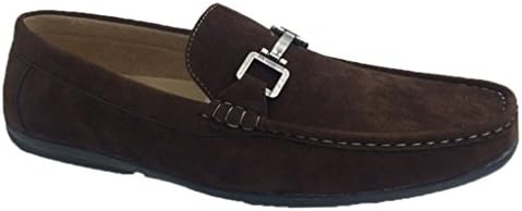 Andrew Fezza Slip-On Loafer Driver Shoes-Coffee,9.5 D(M) US