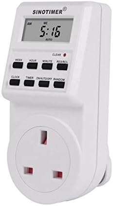 SINOTIMER Plug Digital Weekly Programmable Electrical Wall Plug-in Power Socket Timer Switch Outlet Time Clock 220V 110V AC JBP-X