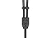 Monolith Dual 2.5mm to 3.5mm Headphone Cable - 6 Feet - Black With Braided Auxiliary Audio Cord Works With M1060, M1060C, M565, M565C Black/Silver