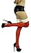 ToBeInStyle Women's Furry Trim Sheer Christmas Thigh Hi Stockings