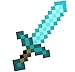 Diamond Minecraft Foam Sword