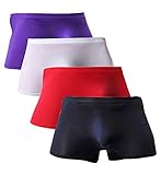 Winday Men Briefs Breathable Ice Silk Boxer Bikinis and Briefs N05