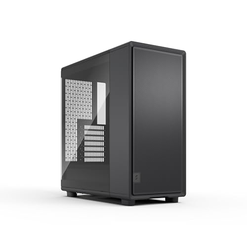 Fractal Design Epoch Schwarz - Leicht getoentes Seitenteil aus gehaertetem Glas - Gaming-PC-Gehaeuse - Mesh-Frontpanel - DREI Momentum 12-Luefter inkl. - Geraeumiger Innenraum - ATX/mATX/ITX Unterstuetzung