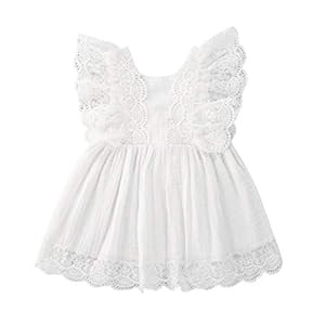 LUCSUN Baby Meisjes Kant Mouwloze Romper Jurk Zus Bijpassende Pasgeboren Baby Meisjes Casual Outfits Kleding