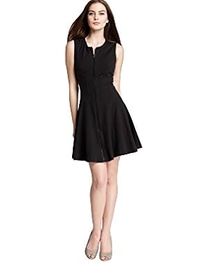 Theory Bonbi Fit & Flare Dress, Black, 6