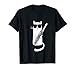 Funny Cat Wearing Sunglasses Playing Flute T-Shirt