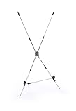Displays2go Portable X Banner Stand with Hooks for Grommets, Height-Adjustable - Graphics not Included