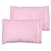 Angel Dreams Toddler Pillowcases 13x18. Set of 2 Units. Cotton. Machine Washable(Pink)