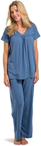 Fishers Finery Women S Sleepwear Set Relaxed Fit Perfect Gfit Blue Xs Buy Online At Best Price In Uae Amazon Ae