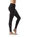 90 Degree By Reflex Fashion Yoga Leggings With Sleek Mesh Panels and Side Phone Pocket - Black - Medium