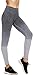 RUNNING GIRL Ombre Yoga Pants Ultrasoft Performance Active Stretch High Waisted Running Leggings (S/M, Grey)