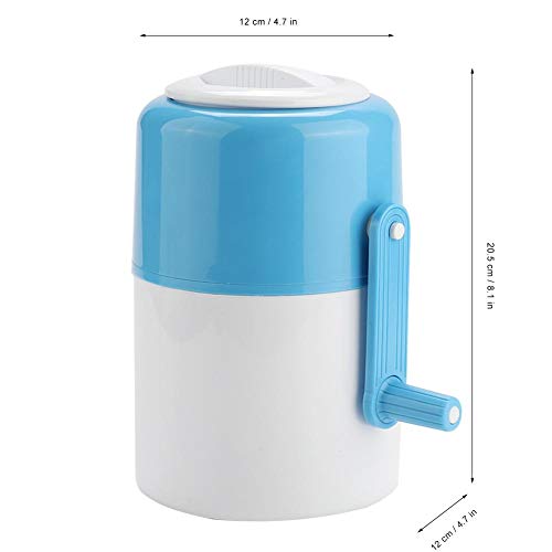 Jimfoty Manual Ice Crusher, Portable Hand Crank Ice Crusher Grinder Household Ice Shaver Snow Cone Maker Kitchen Tool