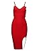 Meilun Womens Deep V Neck Strappy Splitting Club Party Bandage Dress