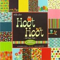The Paper Studio Hoot Hoot Owl Themed 12x12 Scrapbook, Card Making Cardstock Pad, Mid Century Colors