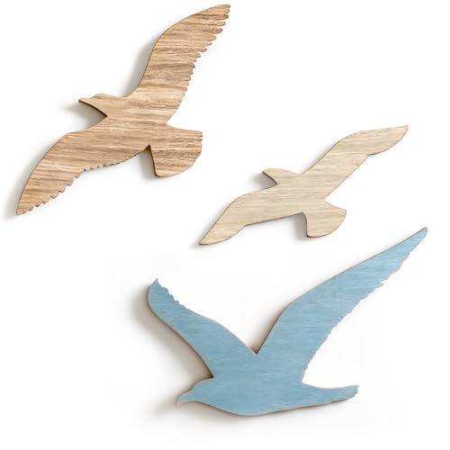Seagull Wooden Sea Bird Wall Decor