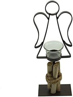33cm Rustic Christmas Angel Tealight Holder