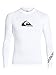 Quiksilver Men's All Time Long Sleeve Surf Tee Rashguard, White, Medium