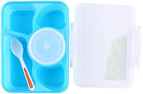 YingweiVWH 5 Compartment Bento Style Lunch Box Picnic Food Fruit Container Storage Box For Kids Adult (Pink)