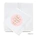 Andaz Press Blush Pink Gold Glitter Print Wedding Collection, Personalized Round Circle Label Stickers, Thank You for Celebrating With Us, 40-Pack, Custom Name