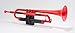 pBone PTRUMPET1R Plastic Trumpet, Red