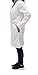 CollegeWear, Inc. Unisex Long White Lab Coat - Chemistry, Biology, Organic Chem, Science Student Lab (S)