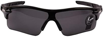 Black (All Greys Lens) Outdoor Sport Cycling Bicycle Bike Riding Sun Glasses Eyewear Goggle UV400 Lens