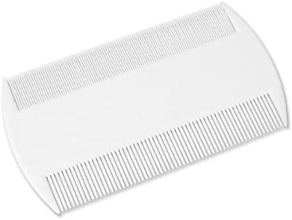 A1SONIC® Pack of 2 Neon Double Sided Nit Comb for Head Lice Detection Comb | it removes Nits, Lice and Fleas and eggs (WHITE)