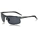 SUNGAIT Men's HD Polarized Sunglasses for Driving Fishing Cycling Running Metal Frame UV400 (Gunmetal, Gray)
