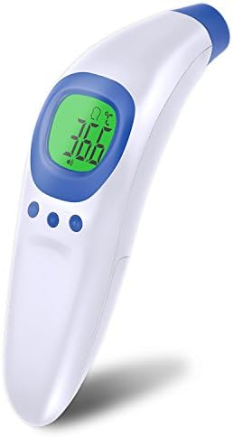 Fxexblin Forehead Thermometer More Accurate Medical Fever Body Basal & Baby Children Thermometer - LCD Display Non Contact Infrared Thermometer -CE & FDA Aprroval