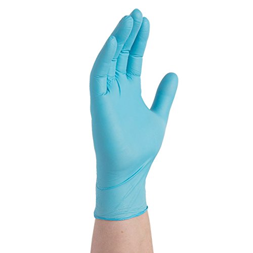 SupplyMaster Blue Nitrile Exam Disposable Gloves 3 Mil, Powder Free