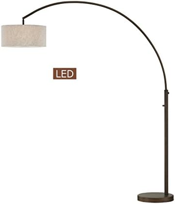 Artiva USALED602211FBT Elena Led Arch Floor Lamp, 80", Antique Bronze
