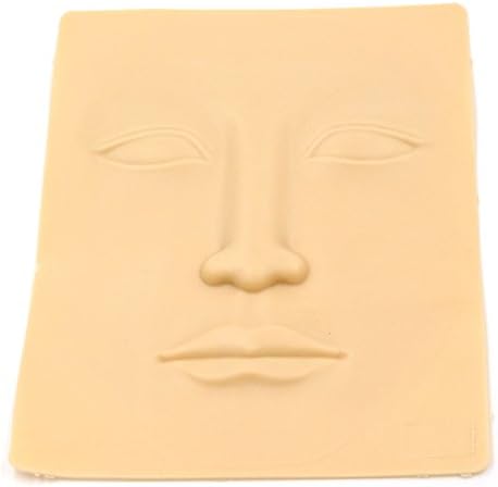 Silicone Tattoo 4D Practice Synthetic Skin Face 20 x 15cm Permanent Makeup Practice Skin 5 Pcs K0067