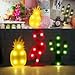 Slook Pineapple Lamp LED Pineapple Ananas Night Light for Living Bed Room Decoration Desk Table Lamp Light for Party Supplies Birthday Gift for Kid (Yellow Pineapple)
