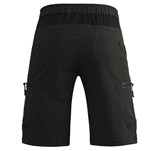 Cycorld Mountain Bike Shorts Mens MTB Biking Baggy Padded Cycling Short Removable Padding Liner