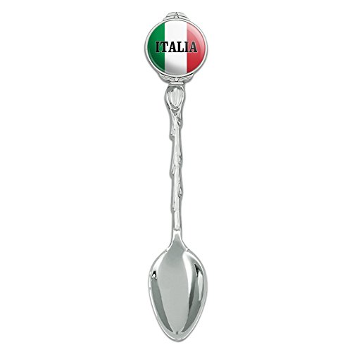 Italia Italy Italian Flag Novelty Collectible Demitasse Tea Coffee Spoon