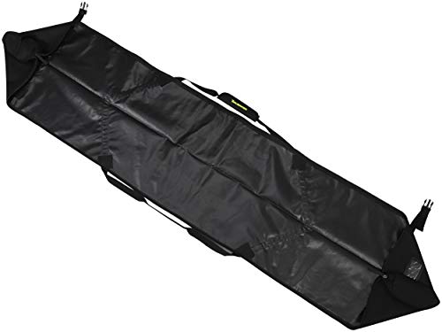 BRUBAKER XC Touring Cross-Country Ski Bag for 1 Pair of Skis and 1 Pair of Poles - Black/Neon Yellow - 82 3/4 Inches / 210 cm - Thumbnail 2