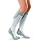 BSN Medical 7529002 JOBST Sock, Knee High, 20-30 mmHg, Closed Toe, Large, White/Grey