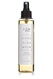 C.S.M Rose Aloe Witch Hazel Organic Facial Toner - Alcohol Free with Rose Water, Aloe Vera, Seaweed for Face