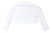 Lilax Little Girls' Knit Long Sleeve Button Closure Bolero Cardigan Shrug