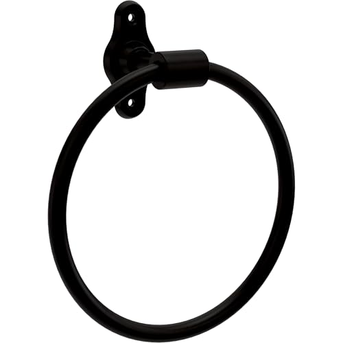 Franklin Brass Calloway (1-Pack) Hand Towel Holder Matte Black Towel Racks for…