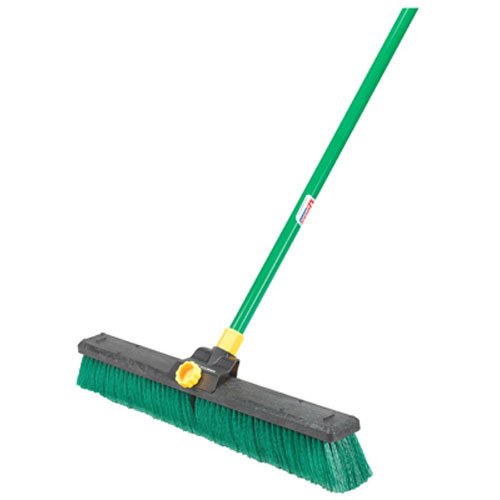 Quickie Bulldozer 24Inch MultiSurface Push Broom with Scraper eBay