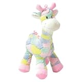 Pastel 13 Inch Plush Giraffe Rattle for Baby - Crib Toy - Infant - Baby Shower - Boy or Girl