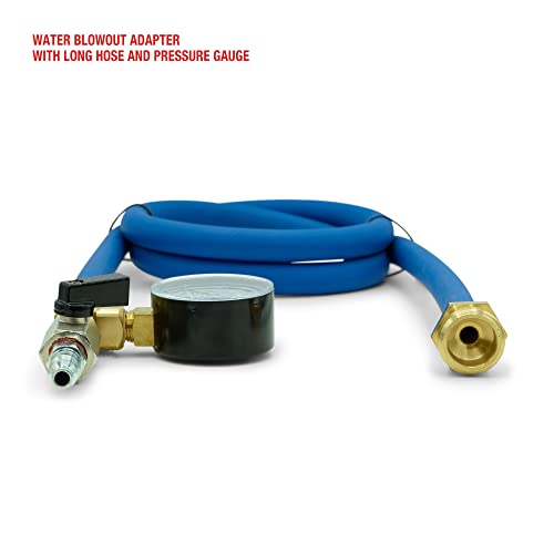 TOPRING Long Hose Air Compressor Water Blow Out Adapter with integrated