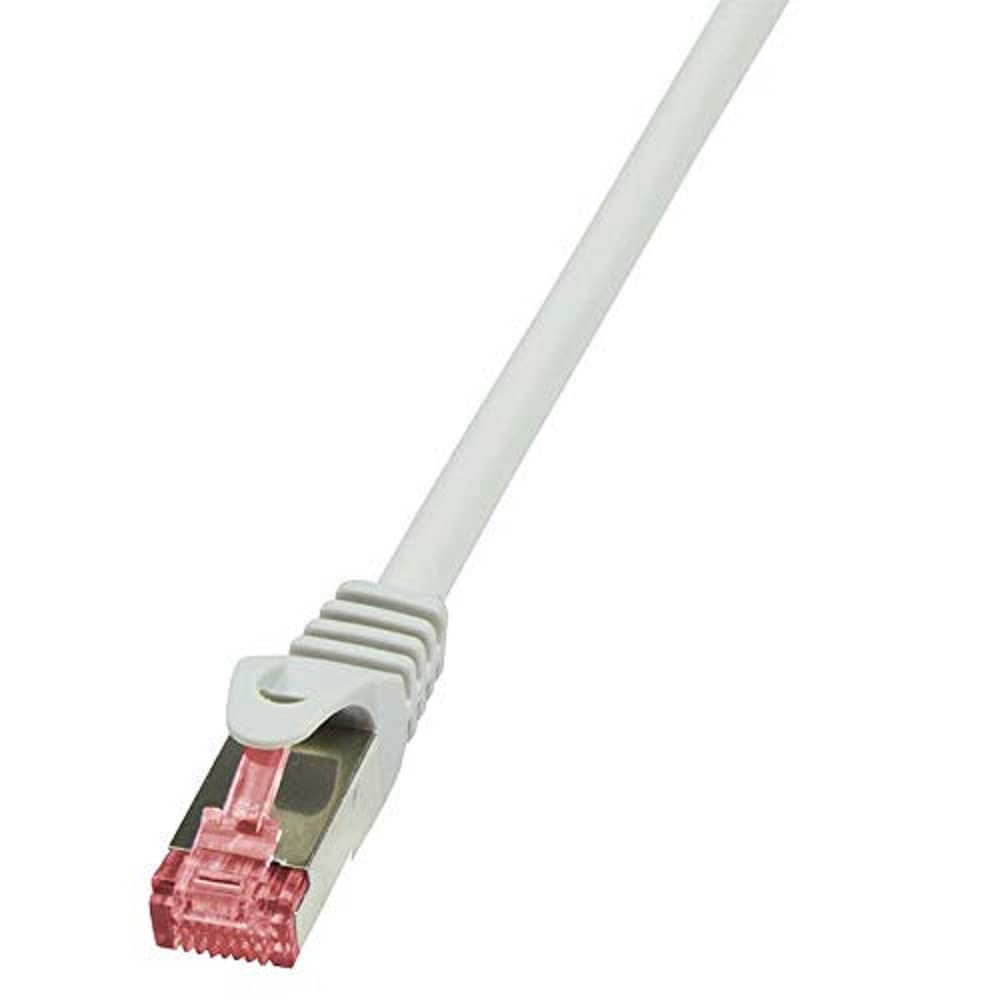 LogiLink CQ2052S CAT6 S/FTP PIMF PrimeLine Patch Cable, 2 Meter Length, Grey, Grey, 2 Meter Length