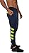 YoungLA Original Soccer Pants for Men and Women | Training Joggers Fitted Sweatpants | Tapered Workout Gym 201 Medium Navy/neon