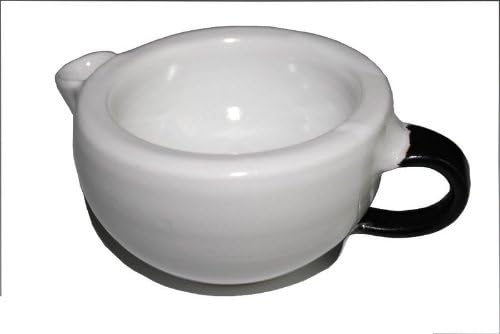 korium Shaving Scuttle White - handmade ceramics